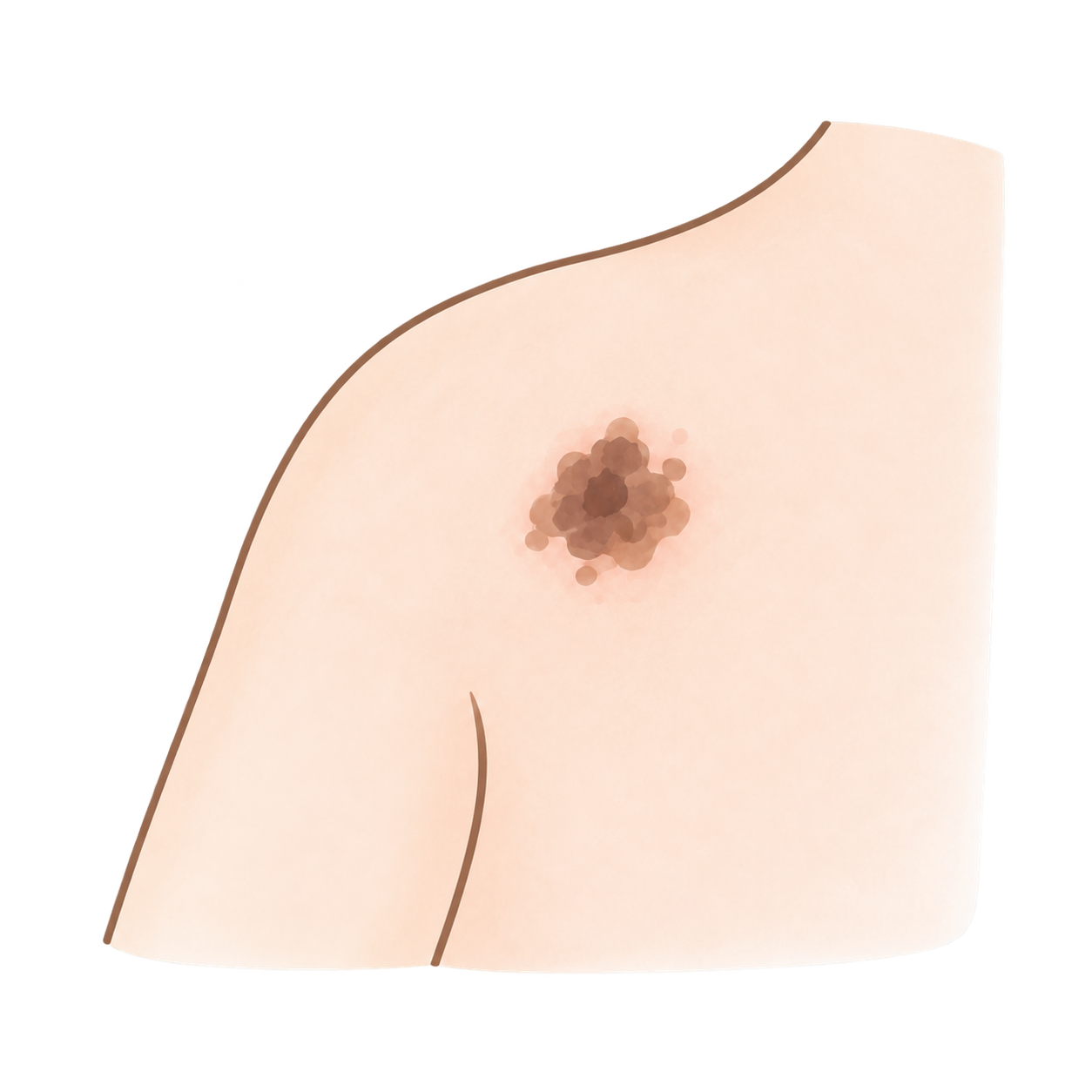 皮膚腫瘍・皮膚がんのイラスト